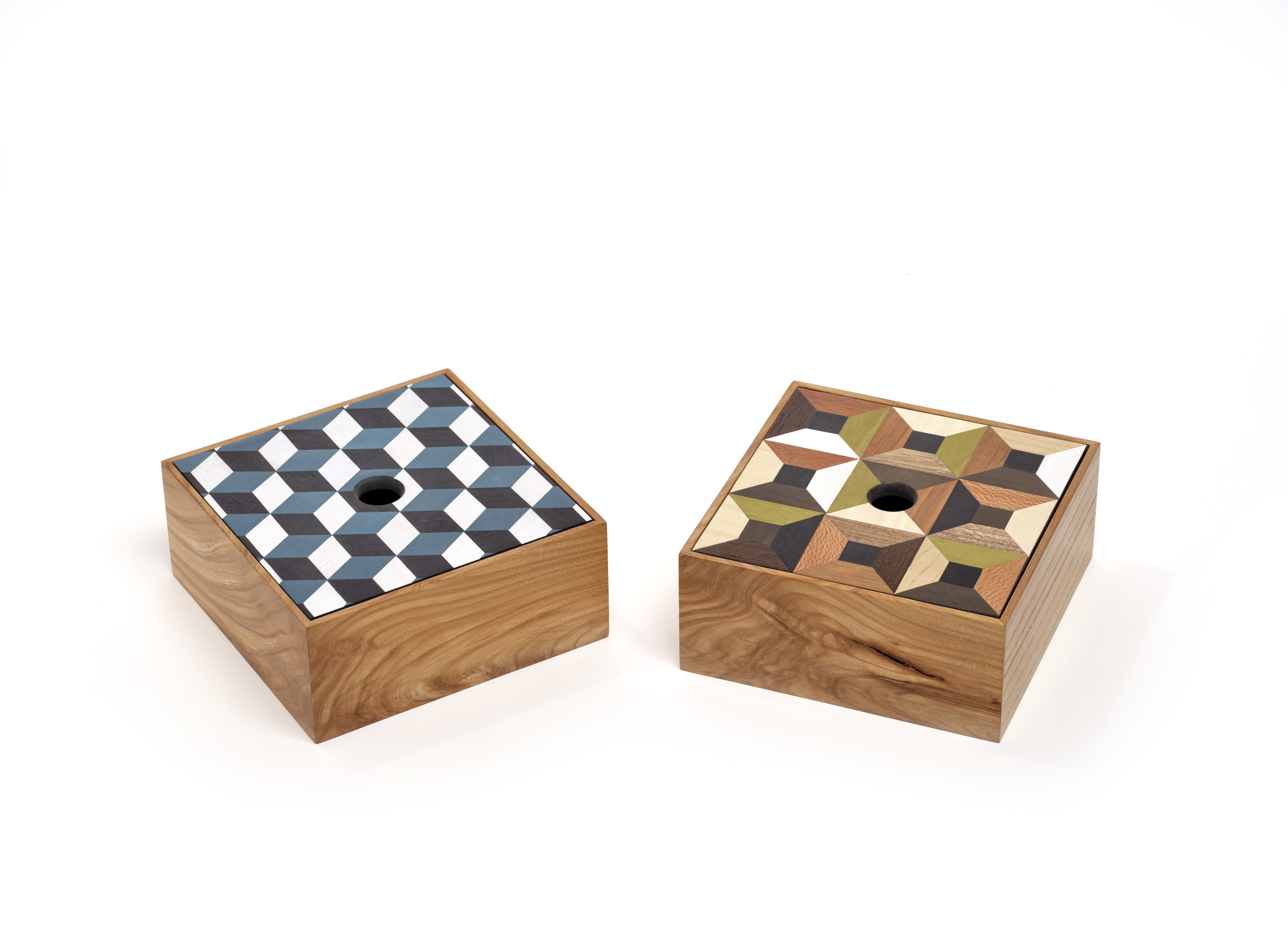 Boîtes en marquèterie